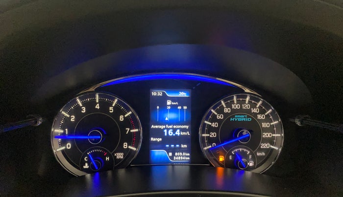 2022 Maruti Ciaz ALPHA 1.5 SHVS PETROL, Petrol, Manual, 34,894 km, Odometer Image