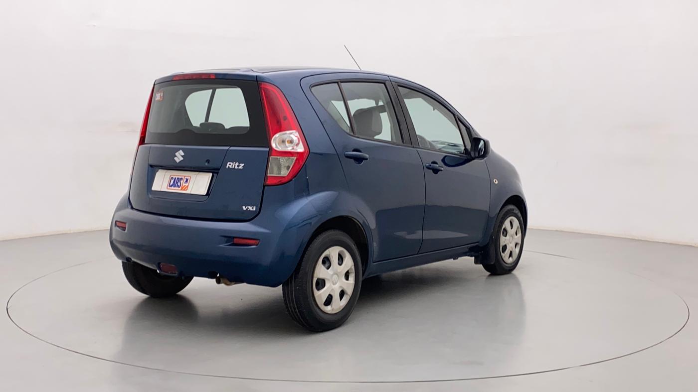2011 Maruti Ritz VXI, Petrol, Manual, 82,043 km, Right Back Diagonal