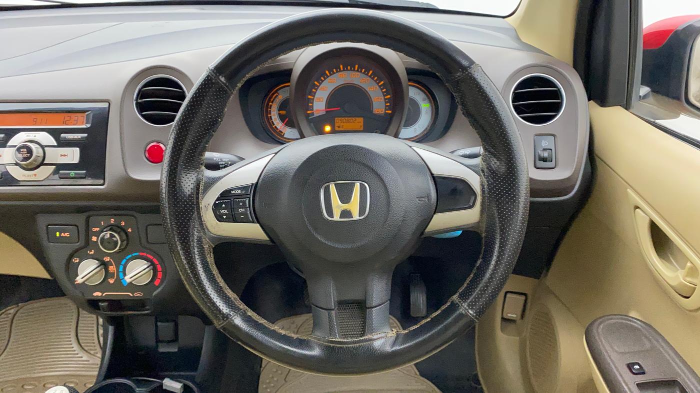 2012 Honda Brio S MT, Petrol, Manual, 90,802 km, Steering Wheel Close Up