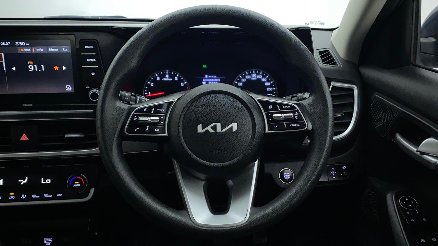 2022 KIA SELTOS HTK PLUS 1.5 IMT, Petrol, Manual, 7,700 km, Steering Wheel Close Up