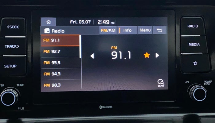 2022 KIA SELTOS HTK PLUS 1.5 IMT, Petrol, Manual, 7,700 km, Infotainment System
