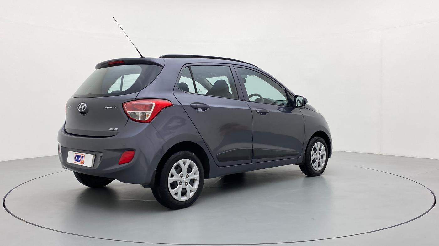 2016 Hyundai Grand i10 SPORTZ 1.2 KAPPA VTVT, Petrol, Manual, 31,348 km, Right Back Diagonal