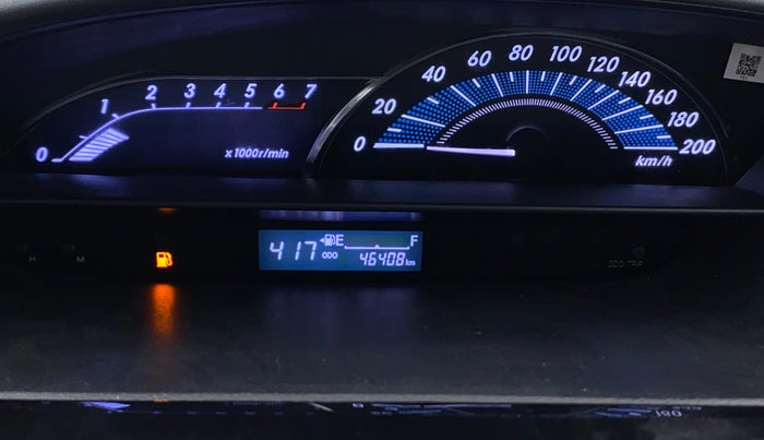 2017 Toyota Etios Liva VX, Petrol, Manual, 46,377 km, Odometer Image