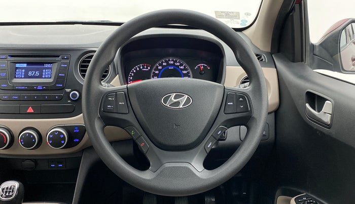 2015 Hyundai Grand i10 SPORTZ 1.2 KAPPA VTVT, Petrol, Manual, 47,239 km, Steering Wheel Close Up