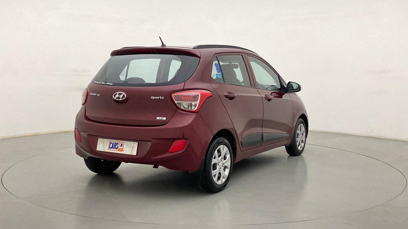 2015 Hyundai Grand i10 SPORTZ 1.2 KAPPA VTVT, Petrol, Manual, 47,239 km, Right Back Diagonal