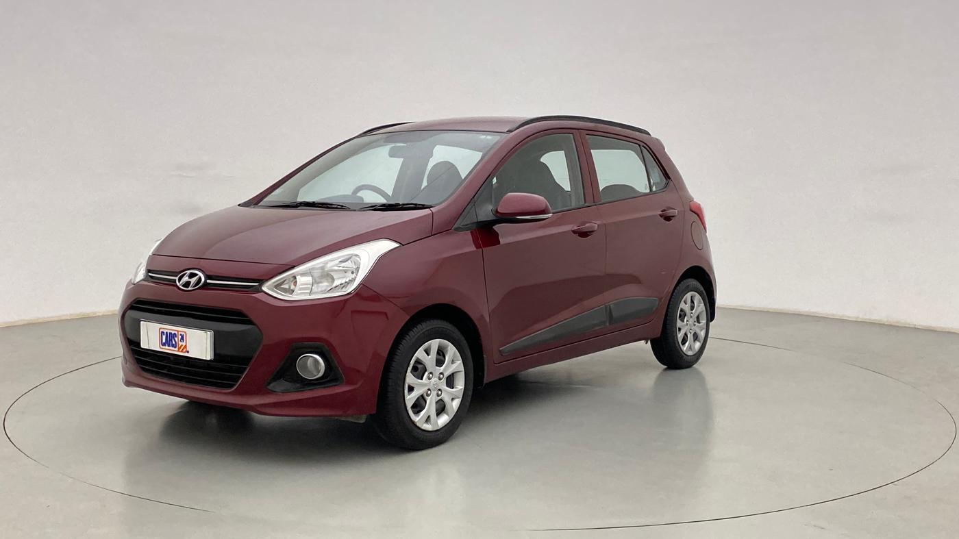 2015 Hyundai Grand i10 SPORTZ 1.2 KAPPA VTVT, Petrol, Manual, 47,239 km, Left Front Diagonal
