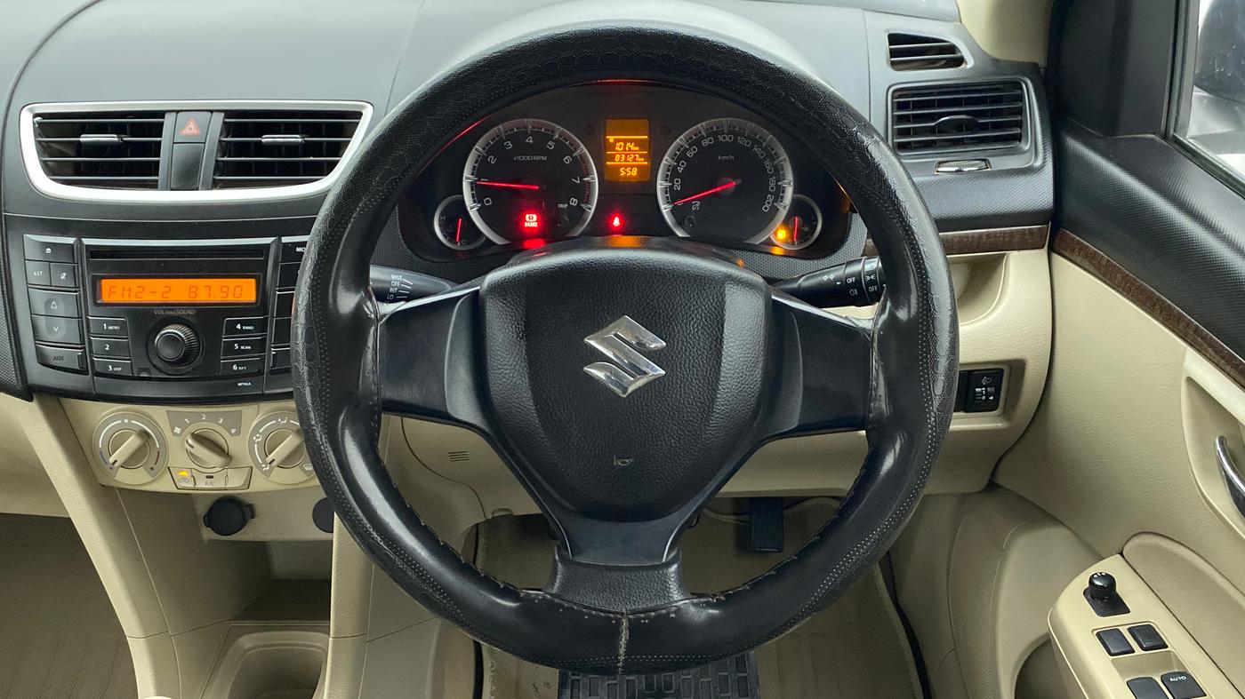 2014 Maruti Swift Dzire VXI, Petrol, Manual, 83,127 km, Steering Wheel Close Up