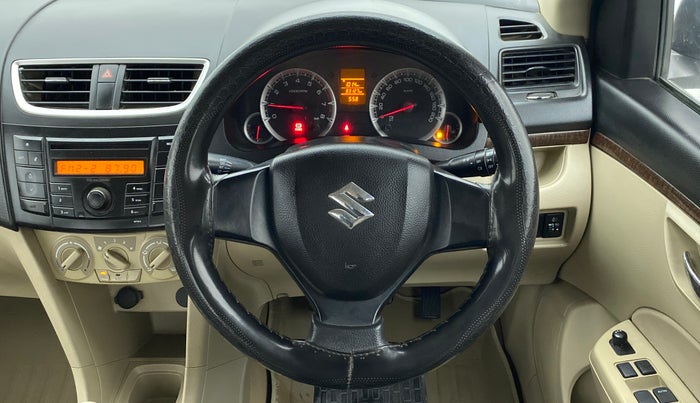 2014 Maruti Swift Dzire VXI, Petrol, Manual, 83,127 km, Steering Wheel Close Up