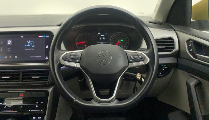 2021 Volkswagen TAIGUN HIGHLINE 1.0 TSI AT, Petrol, Automatic, 28,153 km, Steering Wheel Close Up