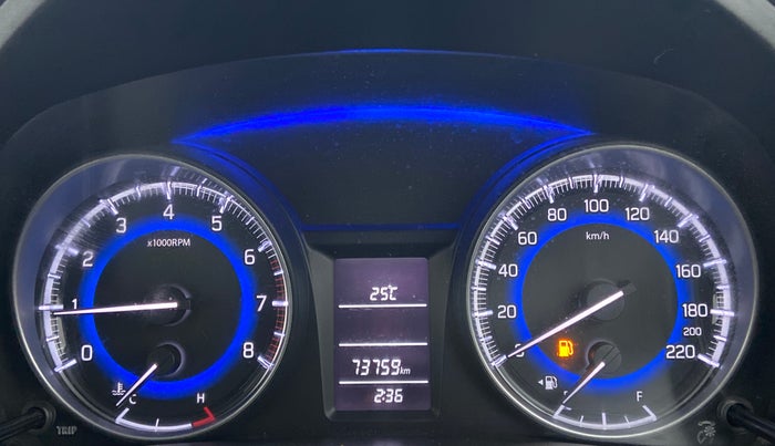 2017 Maruti Baleno DELTA PETROL 1.2, Petrol, Manual, 73,811 km, Odometer Image
