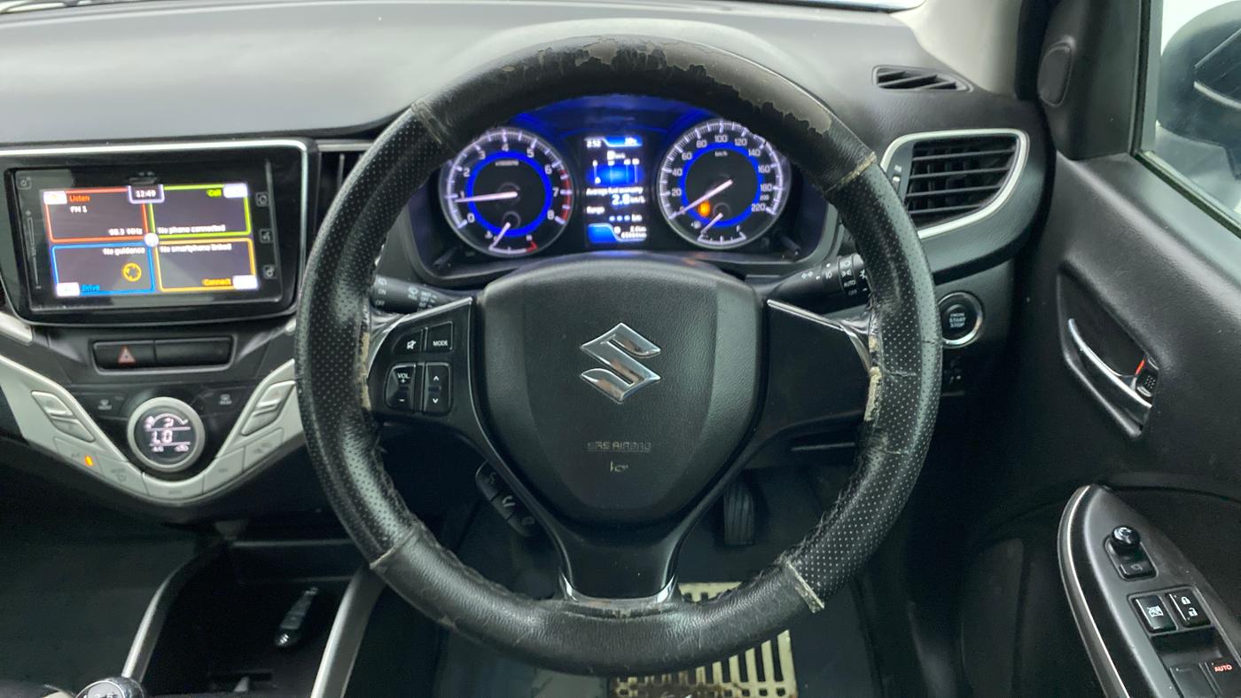 2017 Maruti Baleno ALPHA PETROL 1.2, Petrol, Manual, 65,664 km, Steering Wheel Close Up