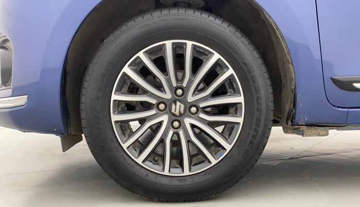2017 Maruti Dzire ZXI PLUS AMT, Petrol, Automatic, 1,13,117 km, Left Front Wheel