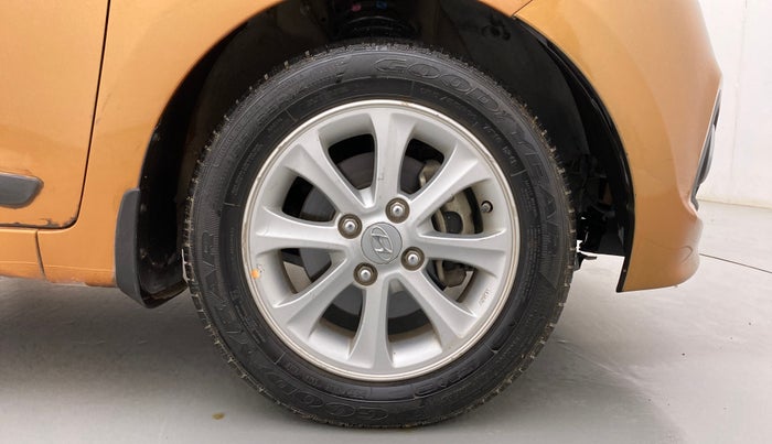 2014 Hyundai Grand i10 ASTA AT 1.2 KAPPA VTVT, Petrol, Automatic, 86,318 km, Right Front Wheel