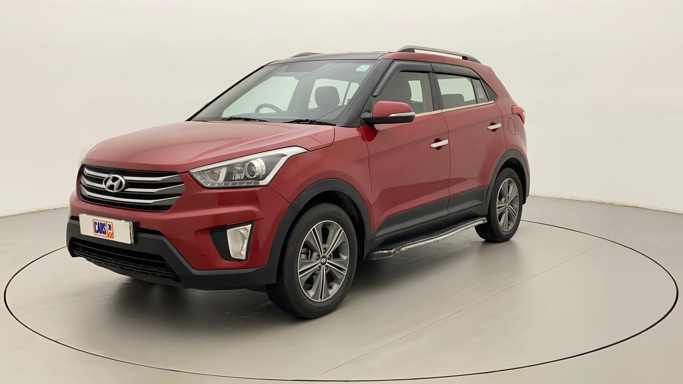 2018 Hyundai Creta SX PLUS AT 1.6 PETROL, Petrol, Automatic, 91,950 km, Left Front Diagonal