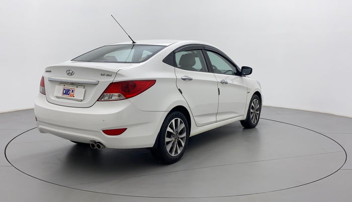 2014 Hyundai Verna FLUIDIC 1.6 VTVT SX OPT, Petrol, Manual, 1,09,252 km, Right Back Diagonal