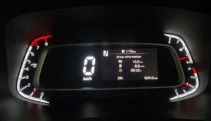2023 KIA SONET HTX 1.0 TURBO PETROL IMT, Petrol, Manual, 42,406 km, Odometer Image