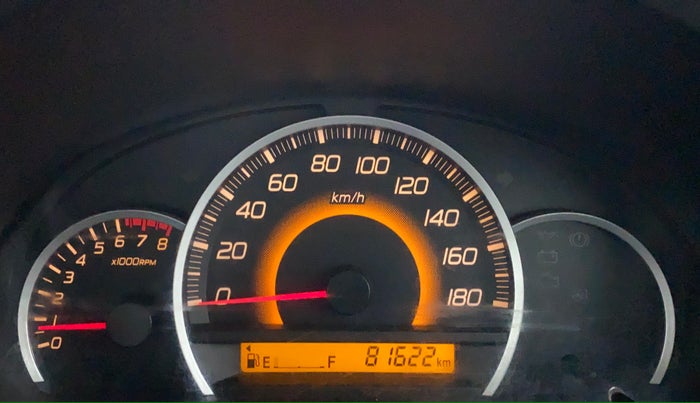 2016 Maruti Wagon R 1.0 VXI, Petrol, Manual, 81,707 km, Odometer Image