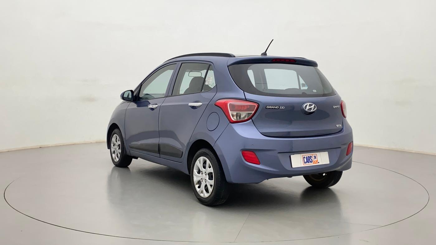 2014 Hyundai Grand i10 SPORTZ 1.2 KAPPA VTVT, Petrol, Manual, 68,474 km, Left Back Diagonal