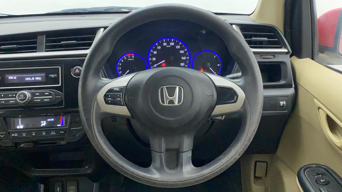2016 Honda Brio S MT, Petrol, Manual, 92,019 km, Steering Wheel Close Up