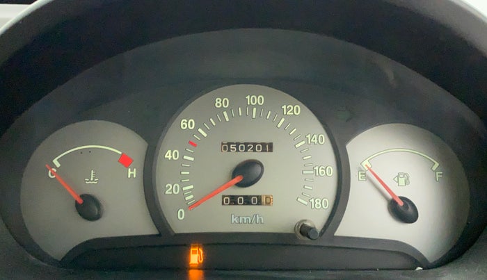 2011 Hyundai Santro Xing GLS, Petrol, Manual, 50,201 km, Odometer Image