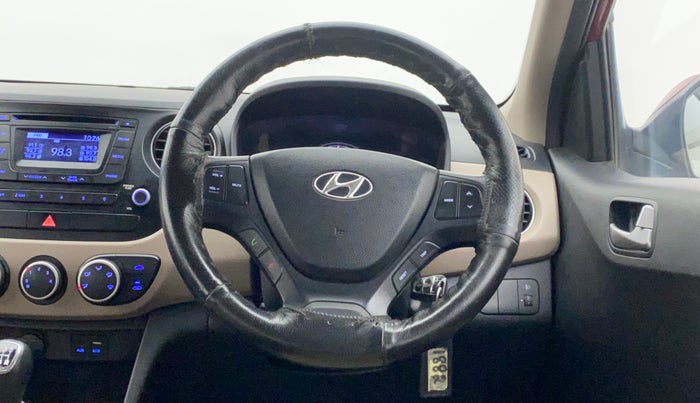 2015 Hyundai Grand i10 SPORTZ 1.2 KAPPA VTVT, Petrol, Manual, 47,048 km, Steering Wheel Close Up