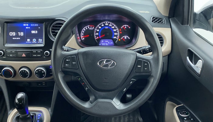 2017 Hyundai Grand i10 SPORTZ (O) 1.2 AT VTVT, Petrol, Automatic, 55,549 km, Steering Wheel Close Up
