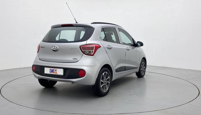 2017 Hyundai Grand i10 SPORTZ (O) 1.2 AT VTVT, Petrol, Automatic, 55,549 km, Right Back Diagonal