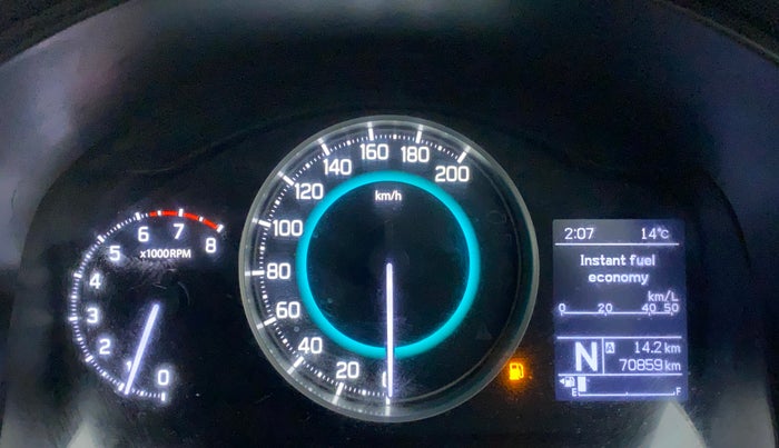 2017 Maruti IGNIS DELTA 1.2 AMT, Petrol, Automatic, 70,859 km, Odometer Image
