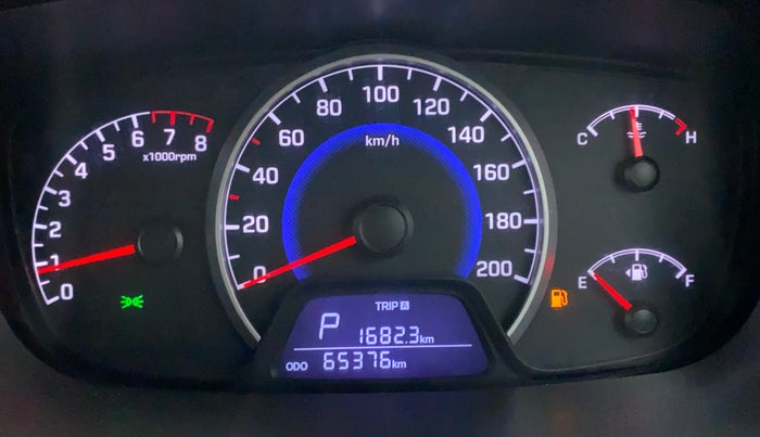 2017 Hyundai Grand i10 MAGNA AT 1.2 KAPPA VTVT, Petrol, Automatic, 65,376 km, Odometer Image