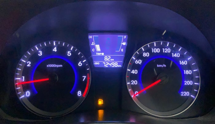 2015 Hyundai Verna FLUIDIC 4S 1.6 VTVT S, Petrol, Manual, 72,498 km, Odometer Image