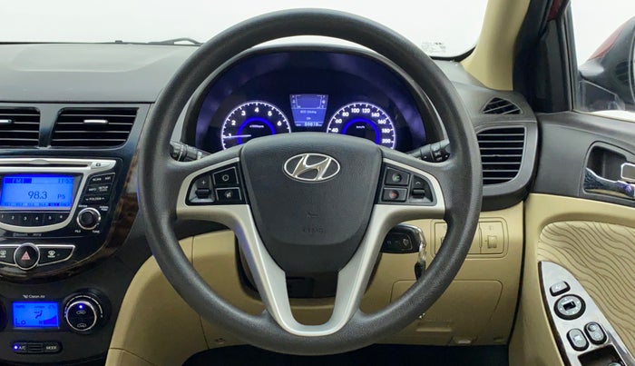 2013 Hyundai Verna FLUIDIC 1.6 SX VTVT, Petrol, Manual, 59,878 km, Steering Wheel Close Up