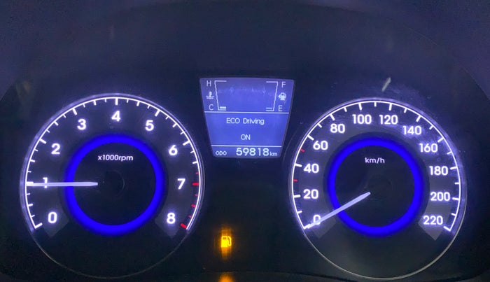 2013 Hyundai Verna FLUIDIC 1.6 SX VTVT, Petrol, Manual, 59,878 km, Odometer Image