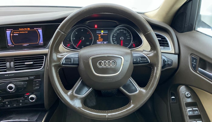 2012 Audi A4 2.0 TDI 142BHP PREMIUM, Diesel, Automatic, 1,01,600 km, Steering Wheel Close Up