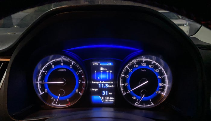 2018 Maruti Baleno RS 1.0 PETROL, Petrol, Manual, 1,29,378 km, Odometer Image