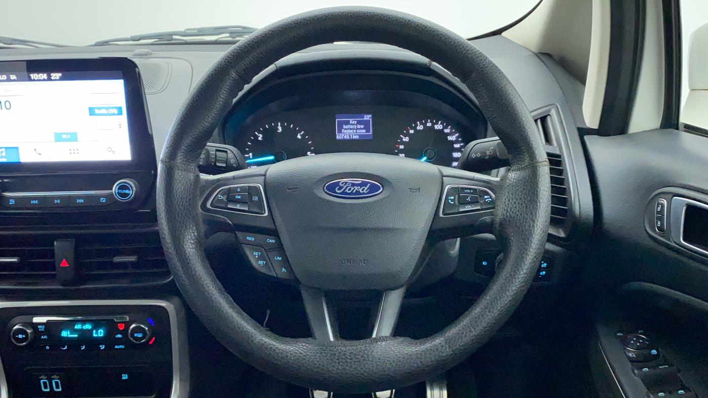 2018 Ford Ecosport TITANIUM + 1.5L DIESEL, Diesel, Manual, 60,748 km, Steering Wheel Close Up