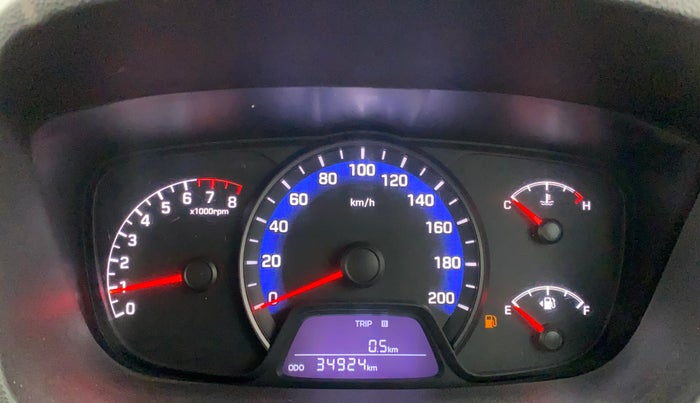 2014 Hyundai Xcent S (O) 1.2, Petrol, Manual, 34,923 km, Odometer Image