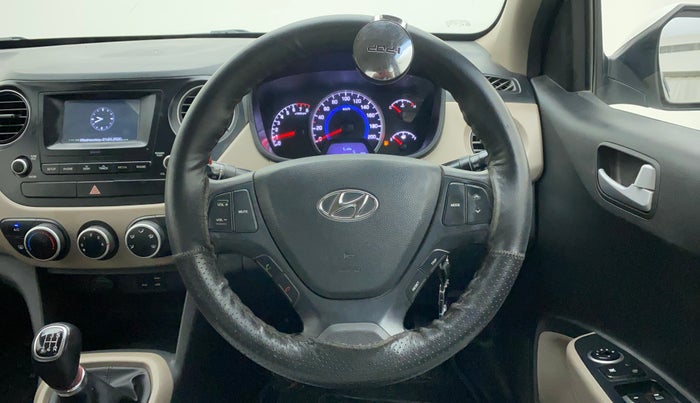 2017 Hyundai Grand i10 SPORTZ 1.2 KAPPA VTVT, Petrol, Manual, 20,637 km, Steering Wheel Close Up