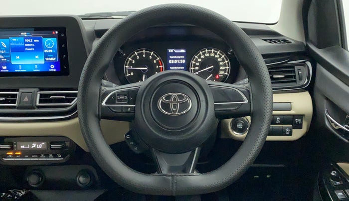 2023 Toyota Glanza G AMT, Petrol, Automatic, 3,145 km, Steering Wheel Close Up