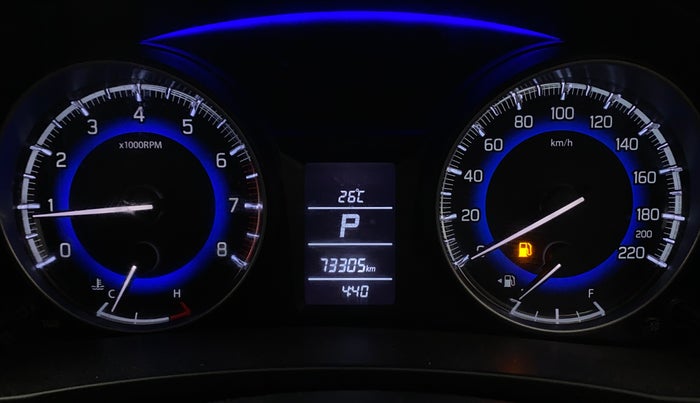 2018 Maruti Baleno DELTA CVT PETROL 1.2, Petrol, Automatic, 73,465 km, Odometer Image