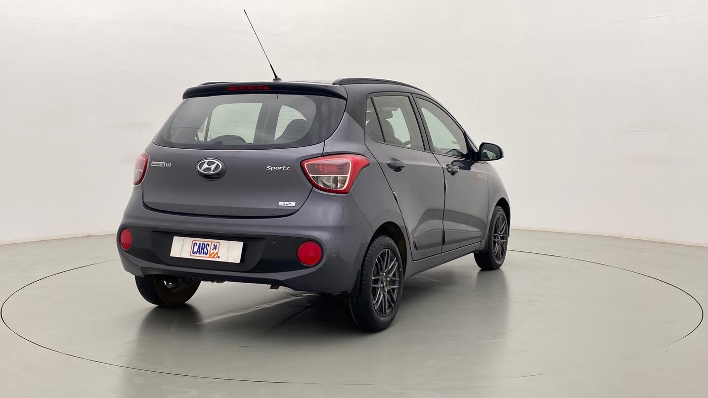 2017 Hyundai Grand i10 SPORTZ O 1.2, Petrol, Manual, 51,785 km, Right Back Diagonal