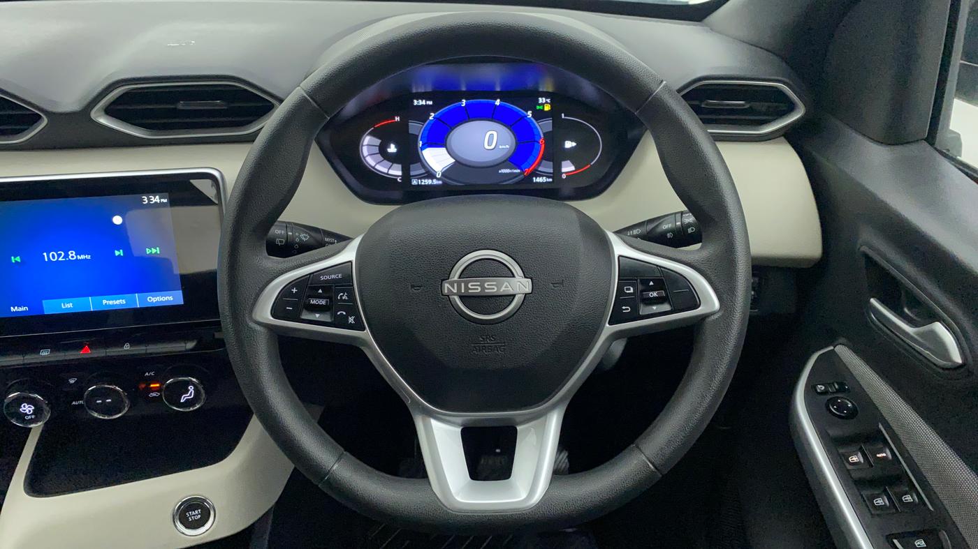 2021 Nissan MAGNITE XV TURBO DUAL TONE, Petrol, Manual, 1,465 km, Steering Wheel Close Up