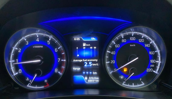 2015 Maruti Baleno ALPHA PETROL 1.2, Petrol, Manual, 69,031 km, Odometer Image