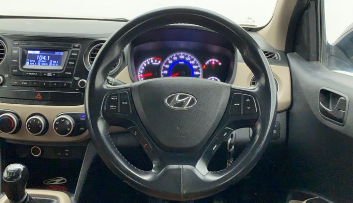 2018 Hyundai Grand i10 SPORTZ 1.2 KAPPA VTVT, CNG, Manual, 66,353 km, Steering Wheel Close Up