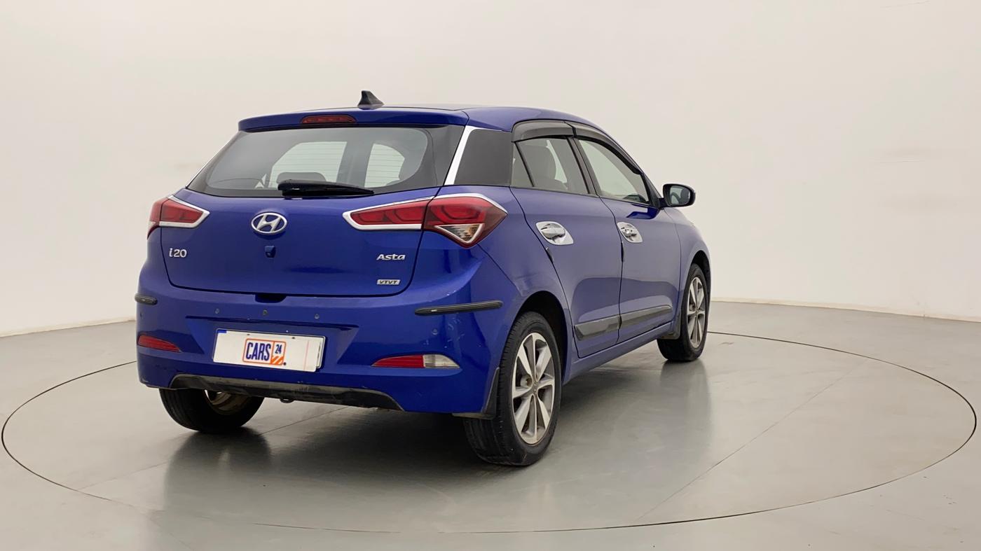 2015 Hyundai Elite i20 ASTA 1.2, Petrol, Manual, 1,02,238 km, Right Back Diagonal