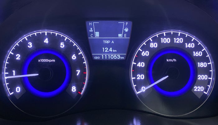 2013 Hyundai Verna FLUIDIC 1.6 VTVT SX, Petrol, Manual, 1,11,053 km, Odometer Image