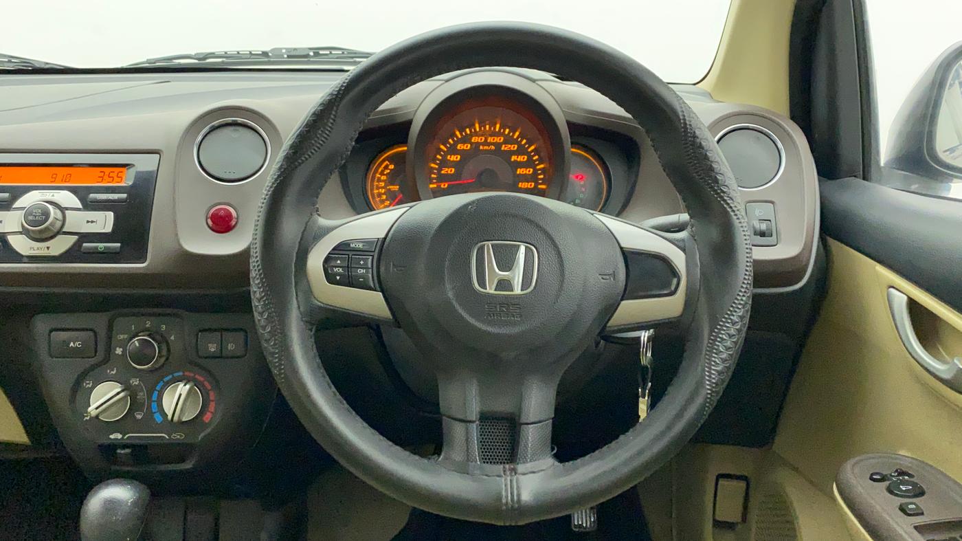 2013 Honda Amaze 1.2L I-VTEC VX AT, Petrol, Automatic, 77,130 km, Steering Wheel Close Up