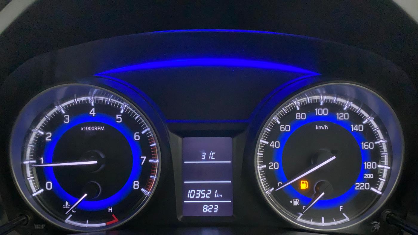 2016 Maruti Baleno DELTA PETROL 1.2, Petrol, Manual, 1,03,521 km, Odometer Image