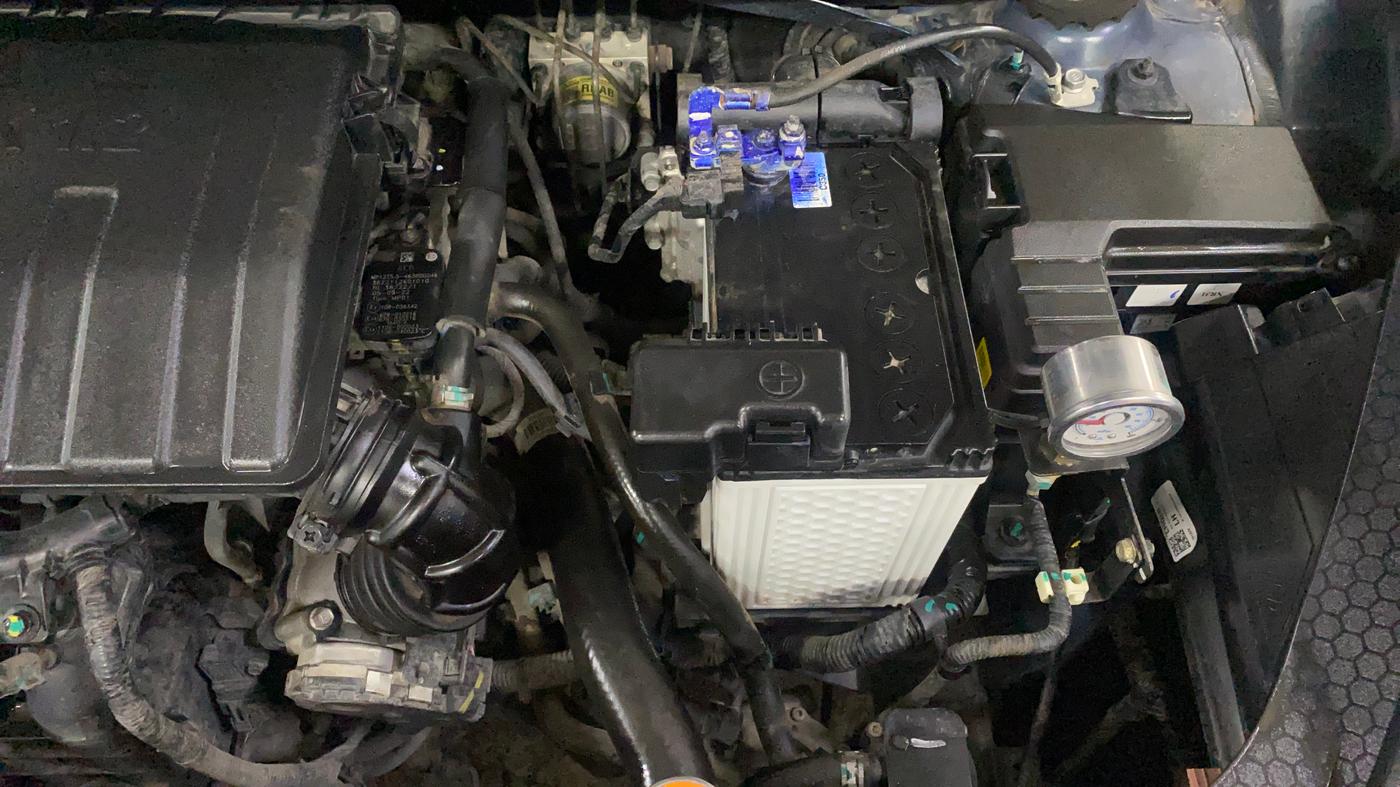 2022 Hyundai AURA SX 1.2 CNG, CNG, Manual, 25,033 km, Engine View - Left