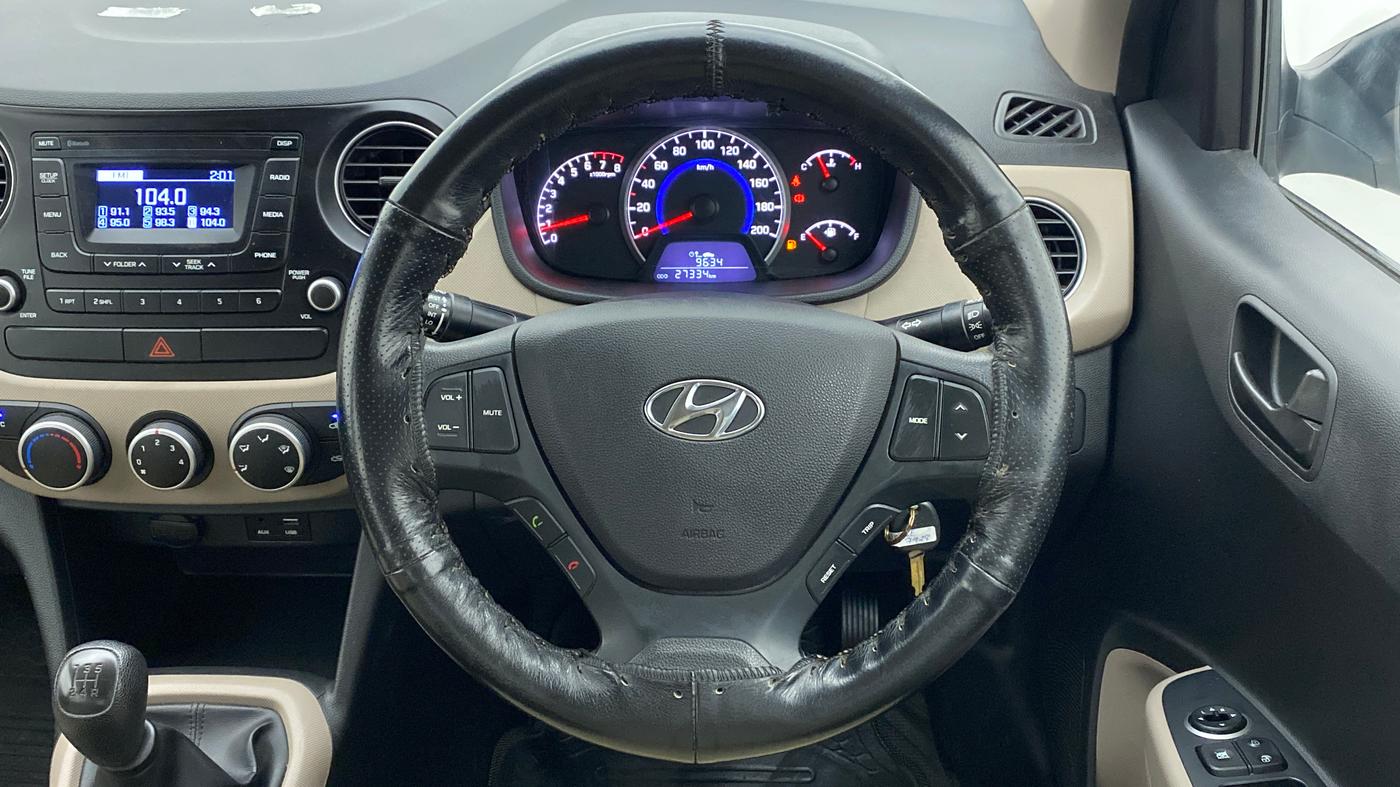 2018 Hyundai Grand i10 MAGNA 1.2 KAPPA VTVT, Petrol, Manual, 27,334 km, Steering Wheel Close Up