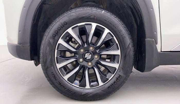 2022 Maruti BREZZA ZXI + SMART HYBRID, Petrol, Manual, 16,525 km, Left Front Wheel